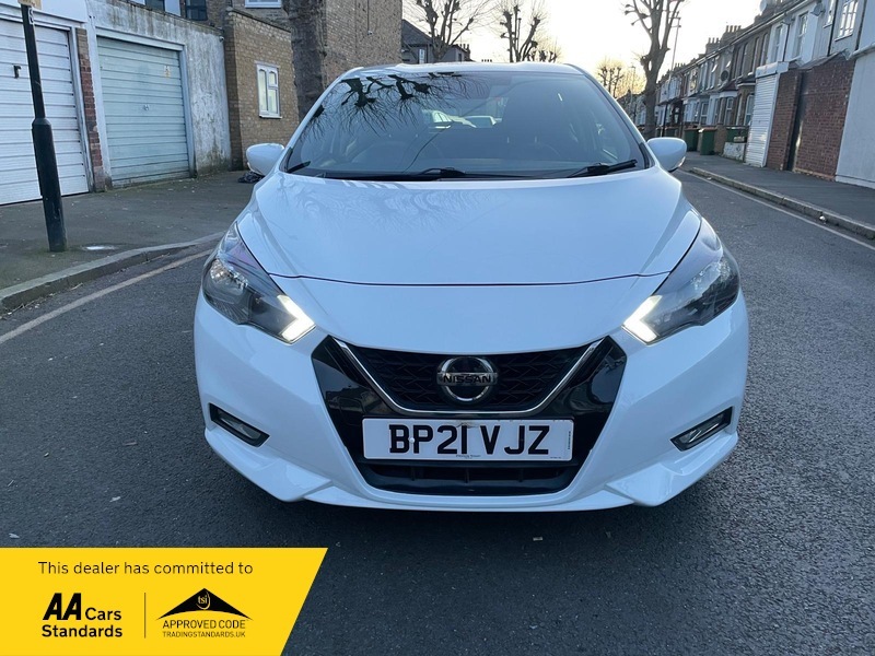 Nissan Micra 1.0 Ig-t Acenta Hatchback BP21VJZ White #3