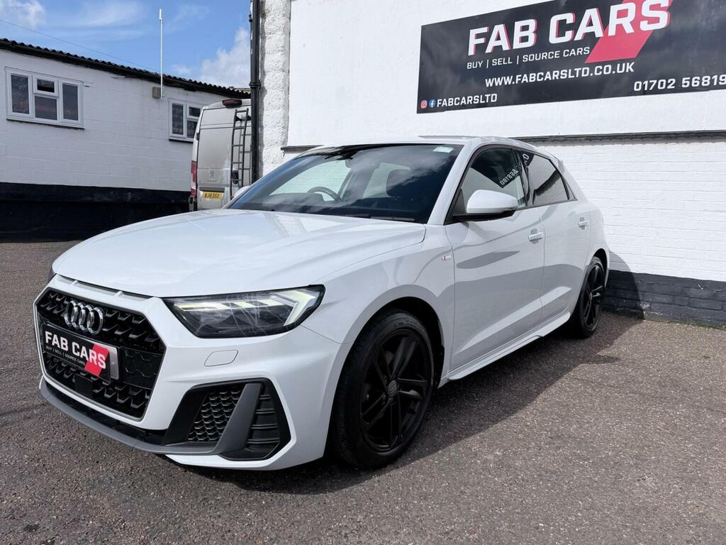 Audi A1 1.0 Tfsi 30 S Line Sportback S Tronic Euro 6 Ss DF19OCE White #4