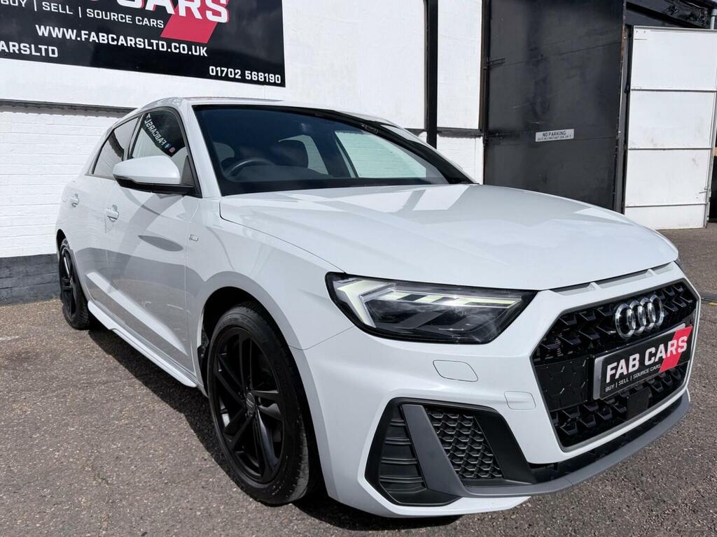 Audi A1 1.0 Tfsi 30 S Line Sportback S Tronic Euro 6 Ss DF19OCE White #2
