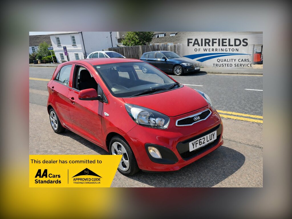 Kia Picanto 1.0 1 Hatchback Euro 5 68 Bhp YF62LUY Red #2