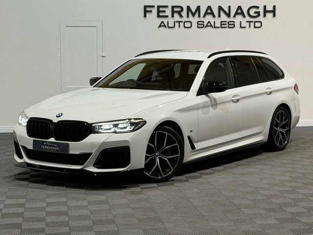 BMW 5 Series 2.0 520D Mht M Sport Touring Hybrid Ste HT71KLL White #4