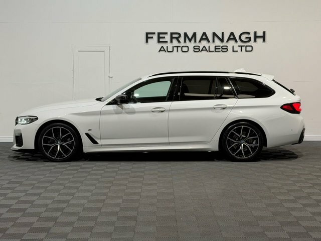 BMW 5 Series 2.0 520D Mht M Sport Touring Hybrid Ste HT71KLL White #5