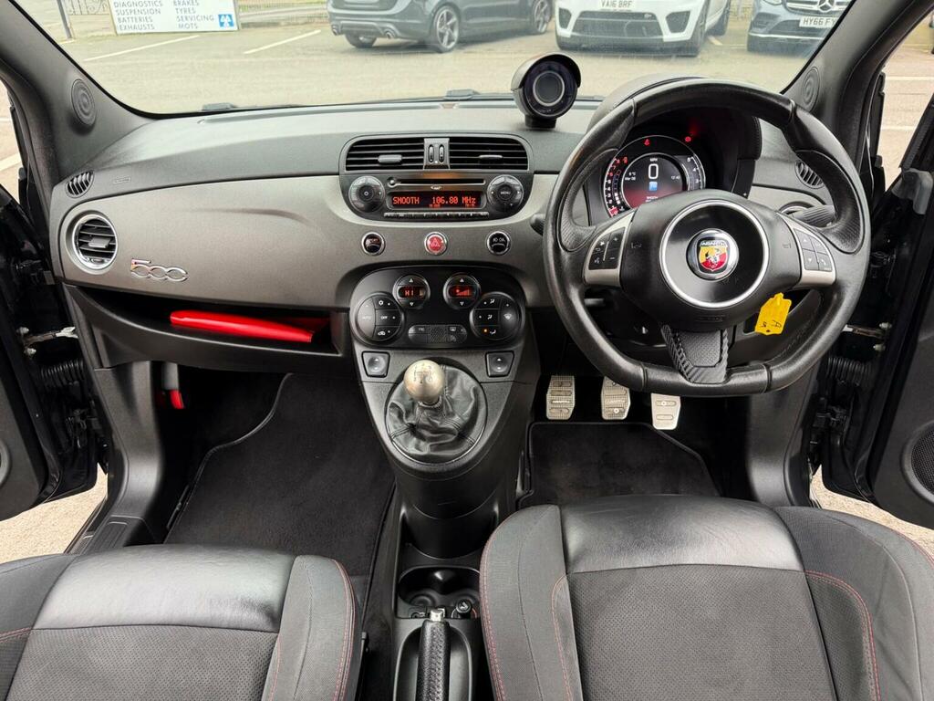 Abarth 595 Hatchback 1.4 T-jet Competizione Euro 6 2016 KU16UXJ Black #2
