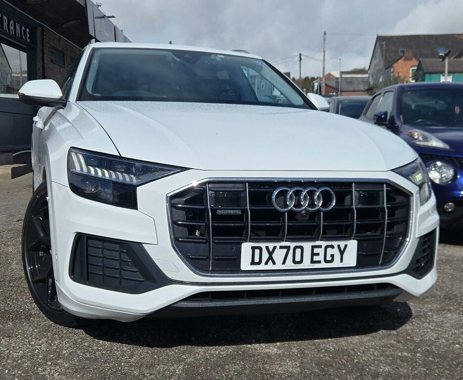 Audi Q8 3.0 Tfsi V6 55 S Line Suv Tiptronic Qua White #2