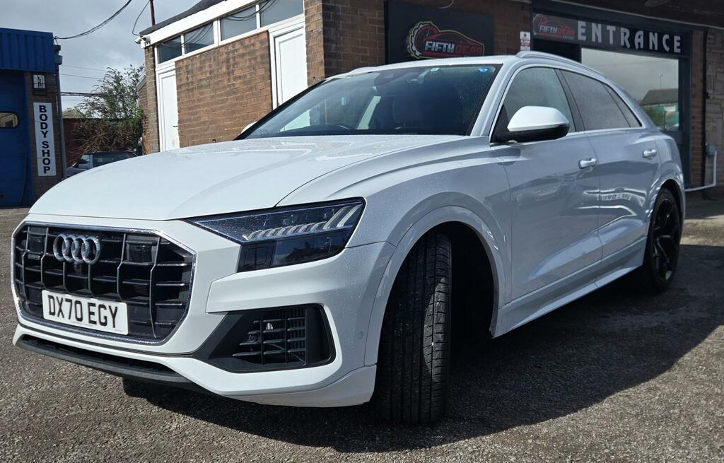 Audi Q8 3.0 Tfsi V6 55 S Line Suv Tiptronic Qua White #4
