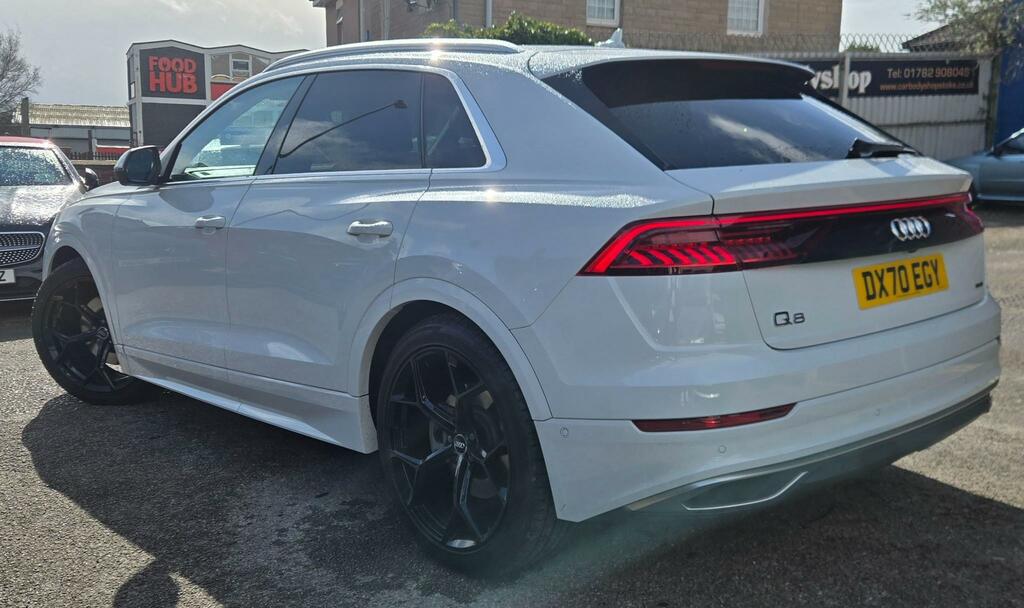 Audi Q8 3.0 Tfsi V6 55 S Line Suv Tiptronic Qua White #5