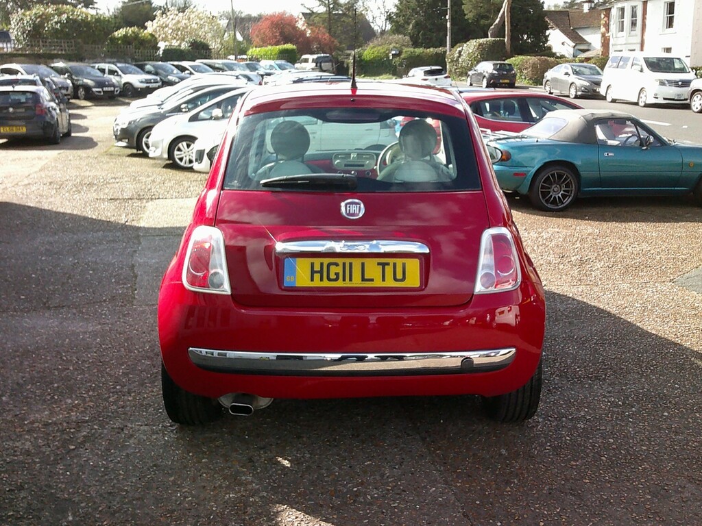 Fiat 500 Hatchback 1.2 500 1.2 Lounge Start Stop 2011 HG11LTU Red #3
