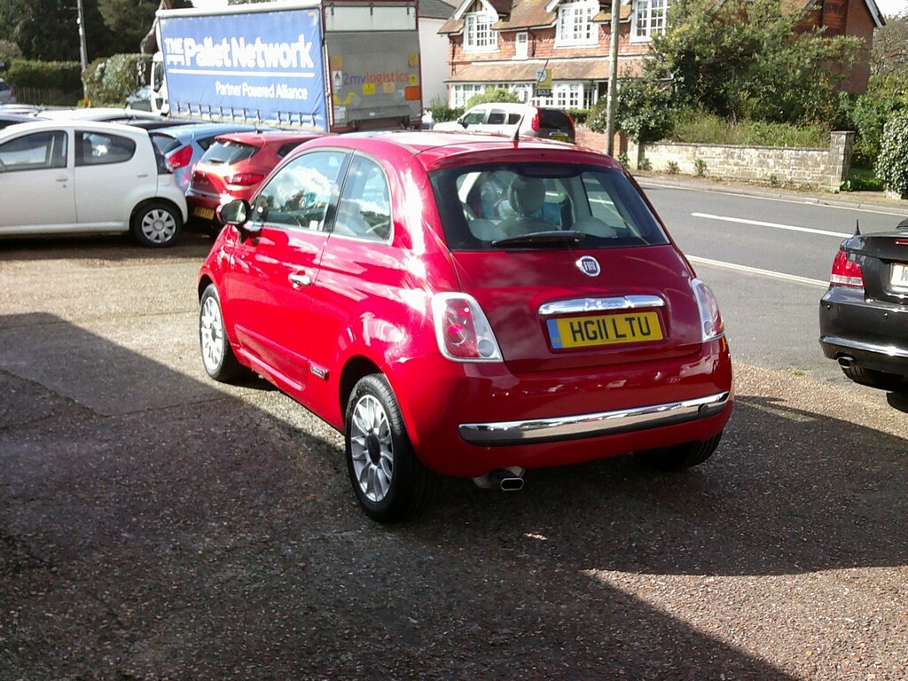 Fiat 500 Hatchback 1.2 500 1.2 Lounge Start Stop 2011 HG11LTU Red #4