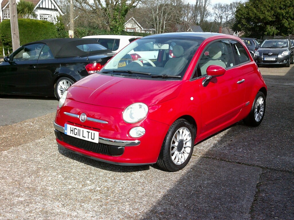 Fiat 500 Hatchback 1.2 500 1.2 Lounge Start Stop 2011 HG11LTU Red #5