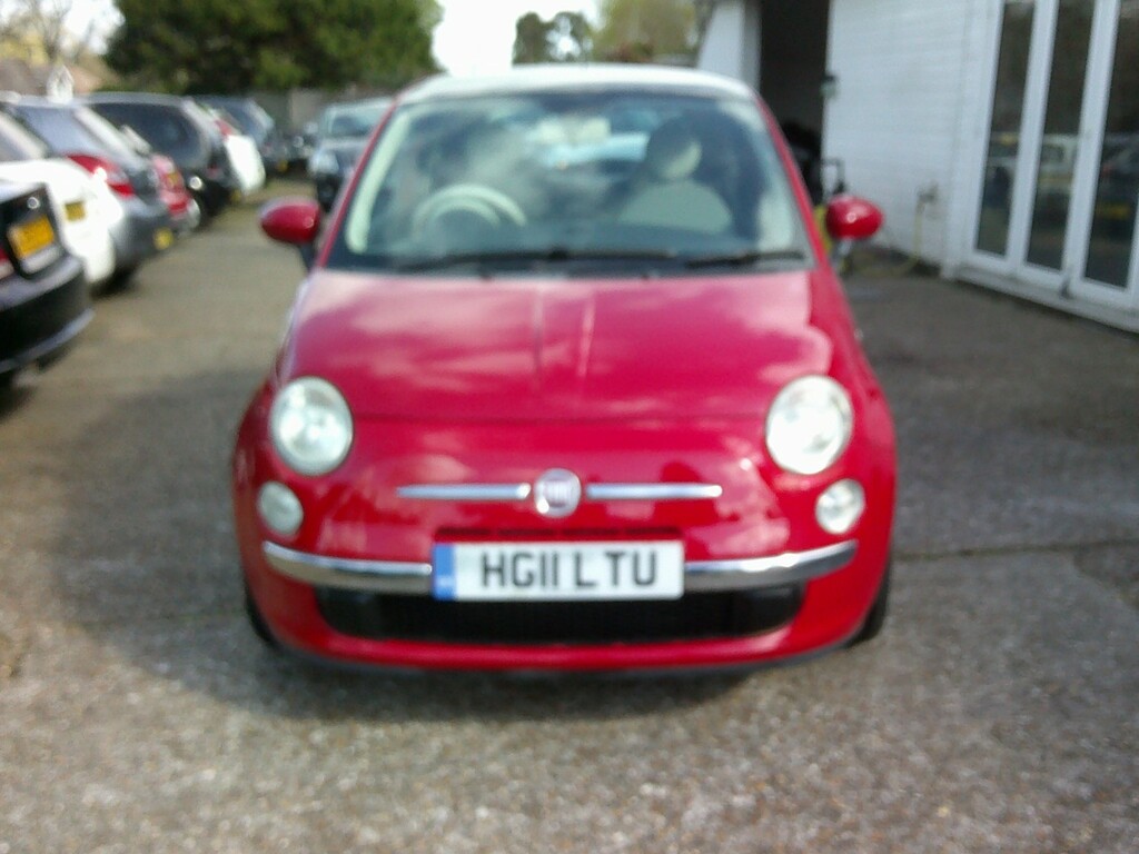 Fiat 500 Hatchback 1.2 500 1.2 Lounge Start Stop 2011 HG11LTU Red #6