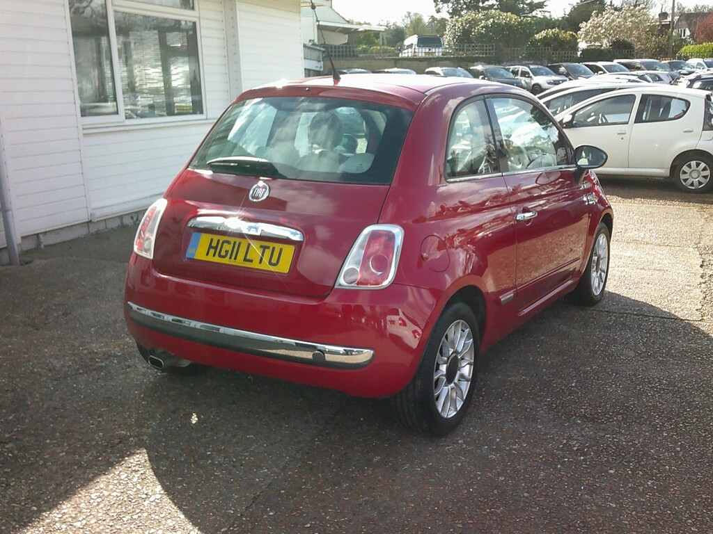 Fiat 500 Hatchback 1.2 500 1.2 Lounge Start Stop 2011 HG11LTU Red #2