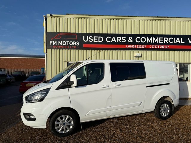 Ford Transit Custom 300 Ecoblue Limited Crew MW22YXD White #6