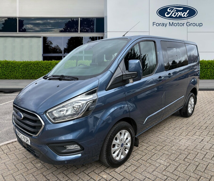 Ford Transit Custom 2.0 Ecoblue 130Ps Low Roof Dcab Limited Van HN23VUH Blue #3