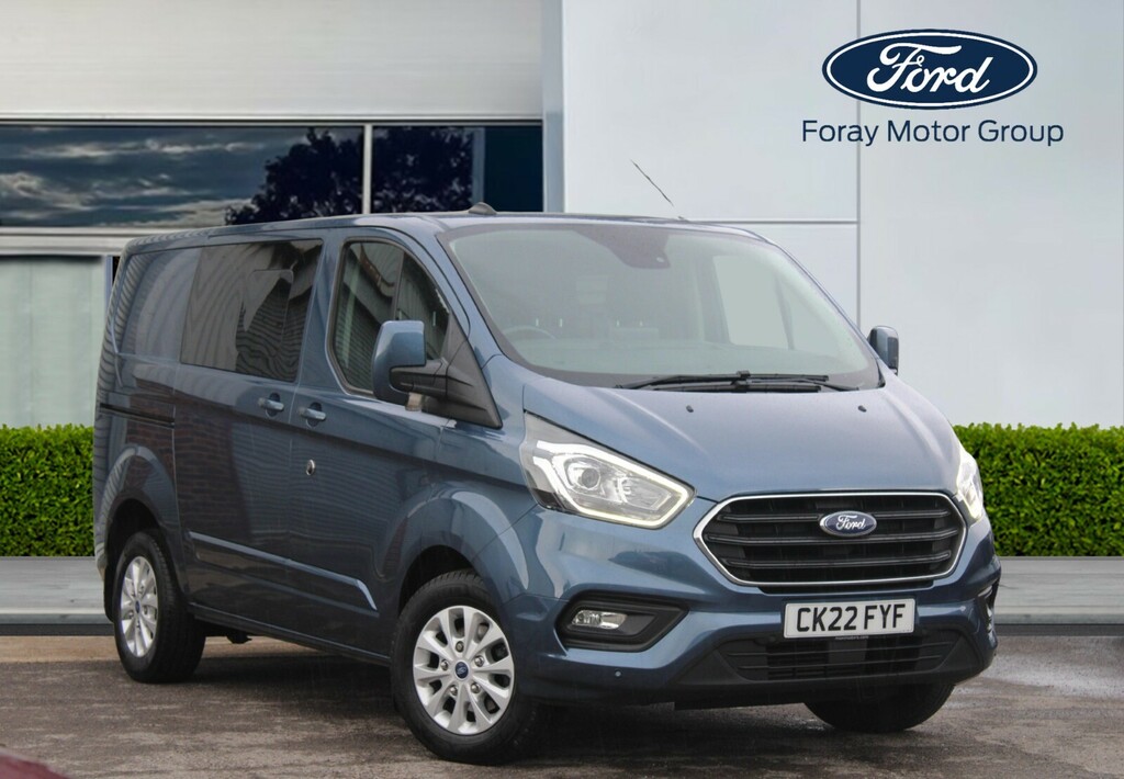 Ford Transit Custom 2.0 Ecoblue 185Ps Low Roof Dcab Limited Van Blue