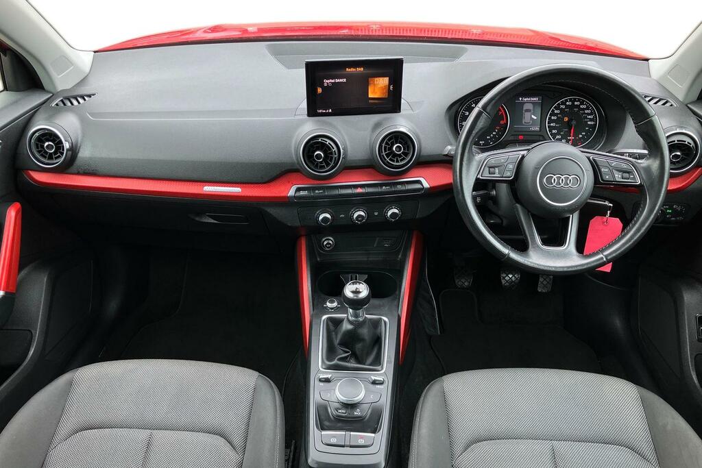 Audi Q2 1.0 Tfsi Sport FD68BKY Red #3