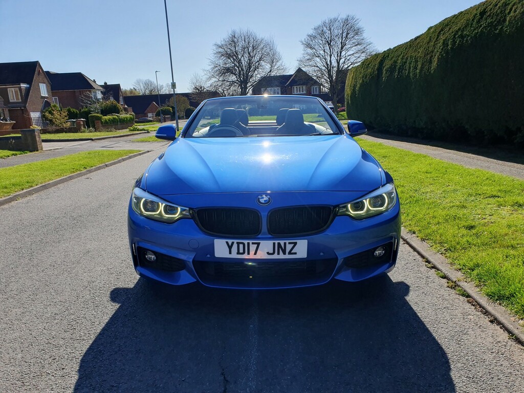 BMW 4 Series 2.0 420D M Sport Convertible 2017 YD17JNZ Blue #6
