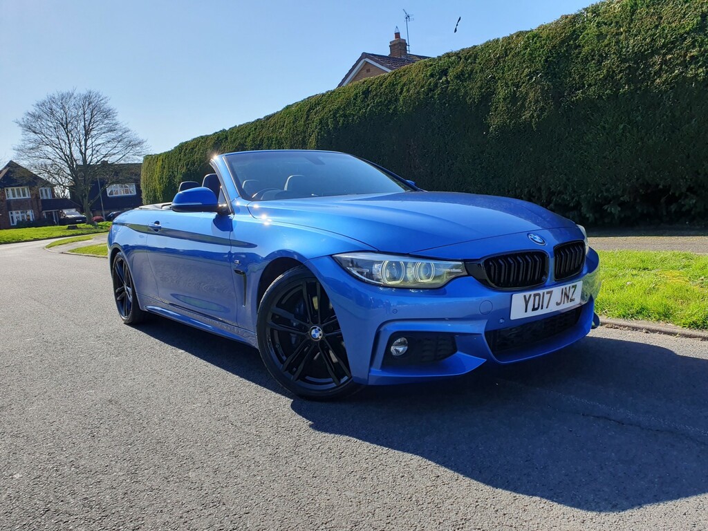 BMW 4 Series 2.0 420D M Sport Convertible 2017 YD17JNZ Blue #4