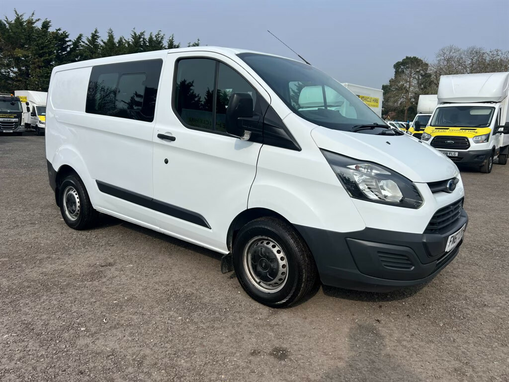 Ford Transit Custom 2.0 Tdci 105Ps Low Roof D Cab Van Panel Van FN67ZYB White #2