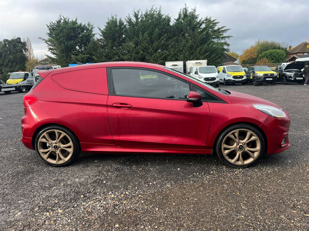 Ford Fiesta Sport Tdci Car Derived Van NV69CGE Red #4