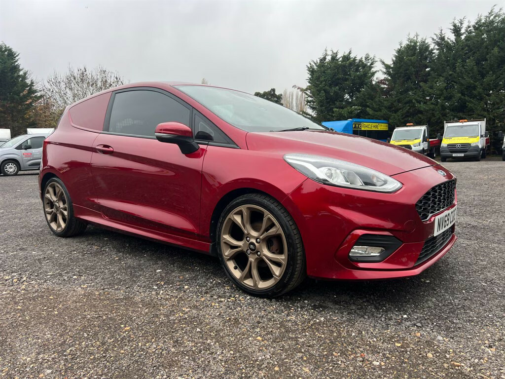 Ford Fiesta Sport Tdci Car Derived Van NV69CGE Red #2