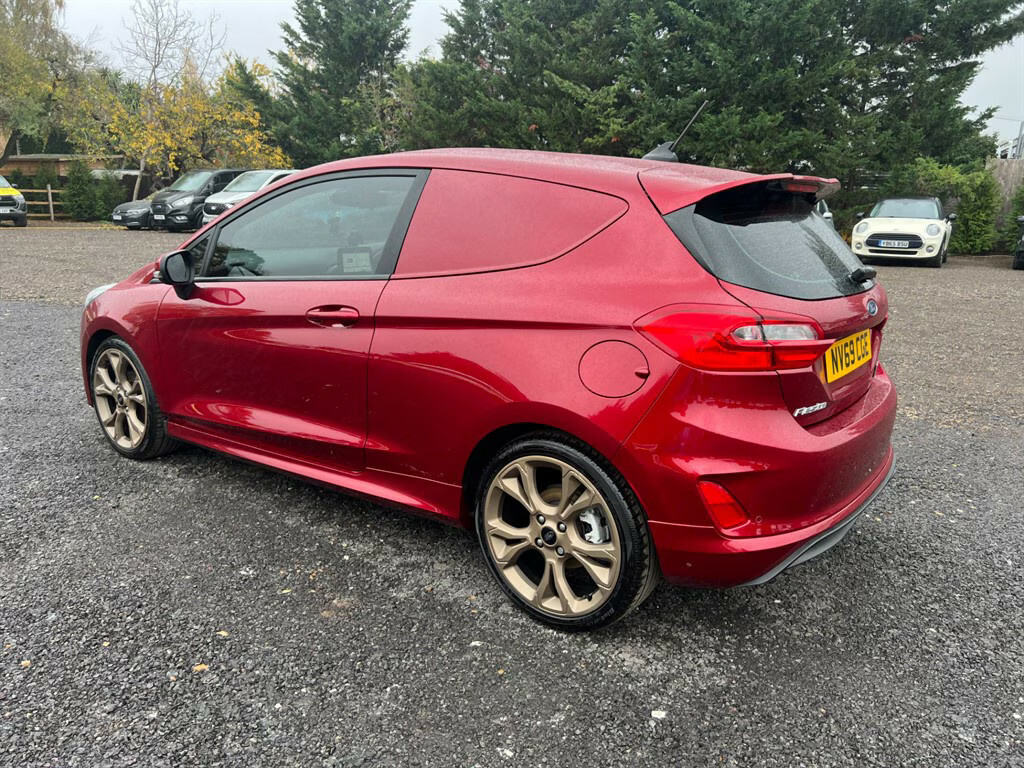 Ford Fiesta Sport Tdci Car Derived Van NV69CGE Red #6