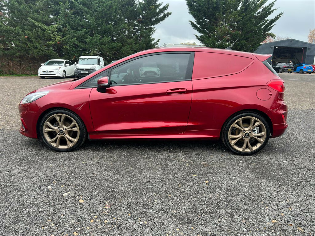 Ford Fiesta Sport Tdci Car Derived Van NV69CGE Red #5