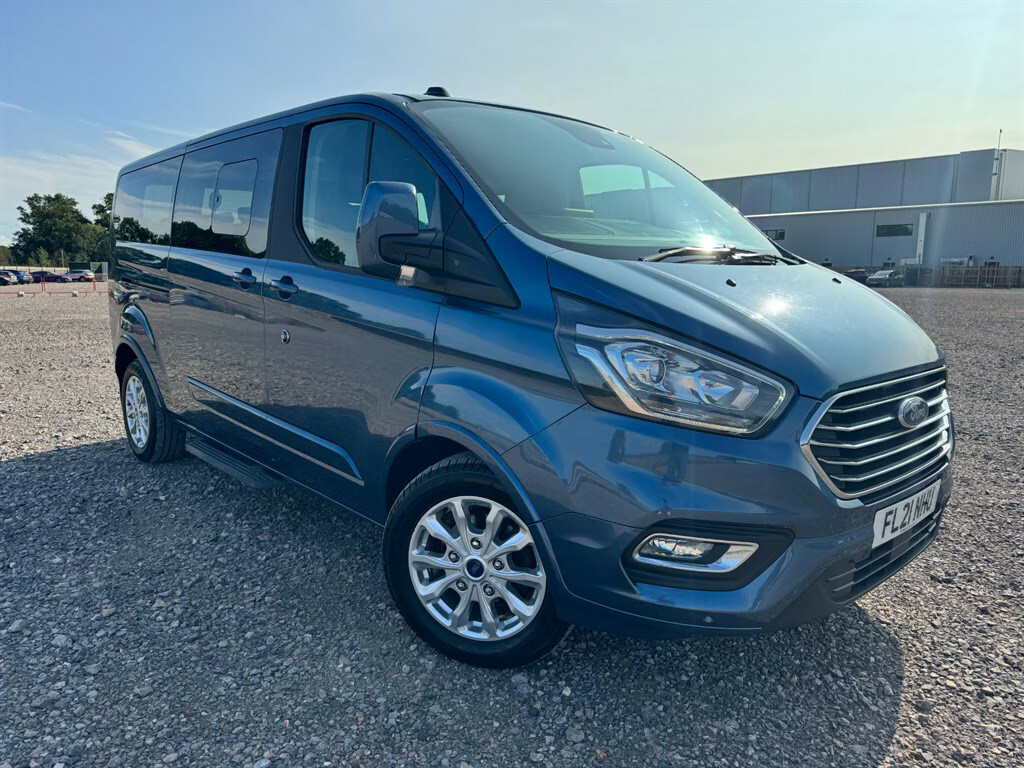 Ford Tourneo Custom 320 Titanium Ecoblue 9 Seater Minibus Manua FL21NHU Blue #4
