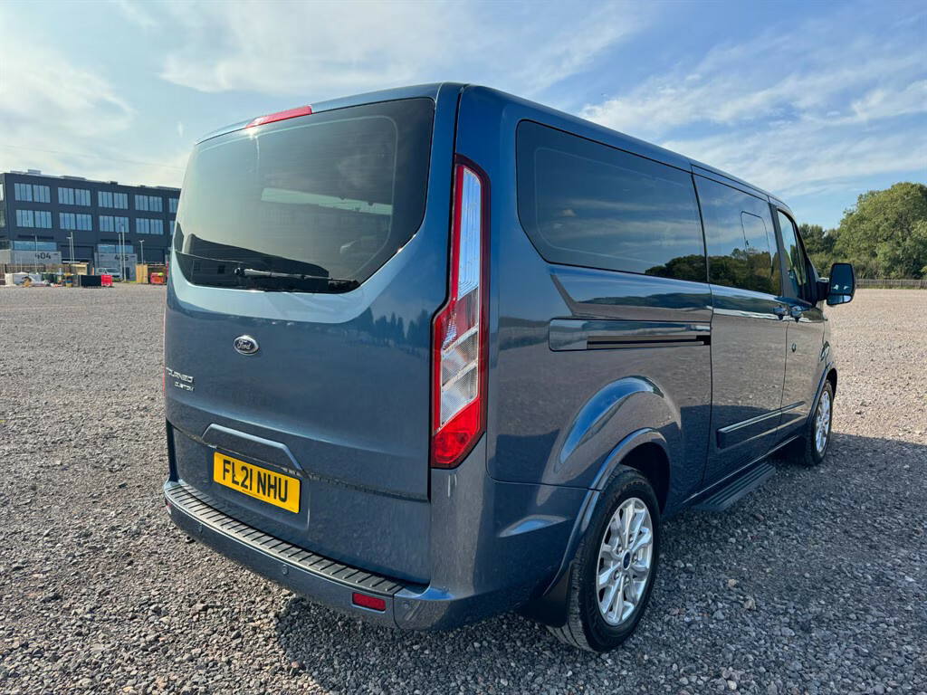 Ford Tourneo Custom 320 Titanium Ecoblue 9 Seater Minibus Manua FL21NHU Blue #3