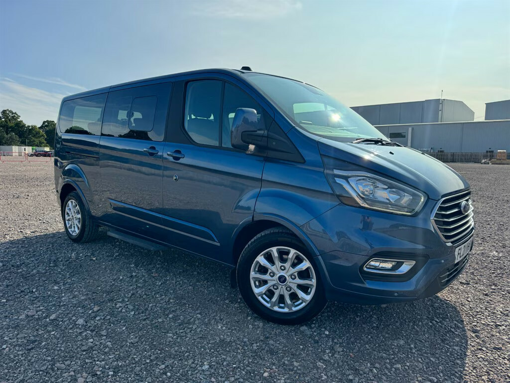 Ford Tourneo Custom 320 Titanium Ecoblue 9 Seater Minibus Manua FL21NHU Blue #5