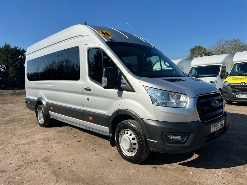 Ford Transit Custom 460 Trend Ecoblue 17Str Bus Minibus YR69FXL Silver #3