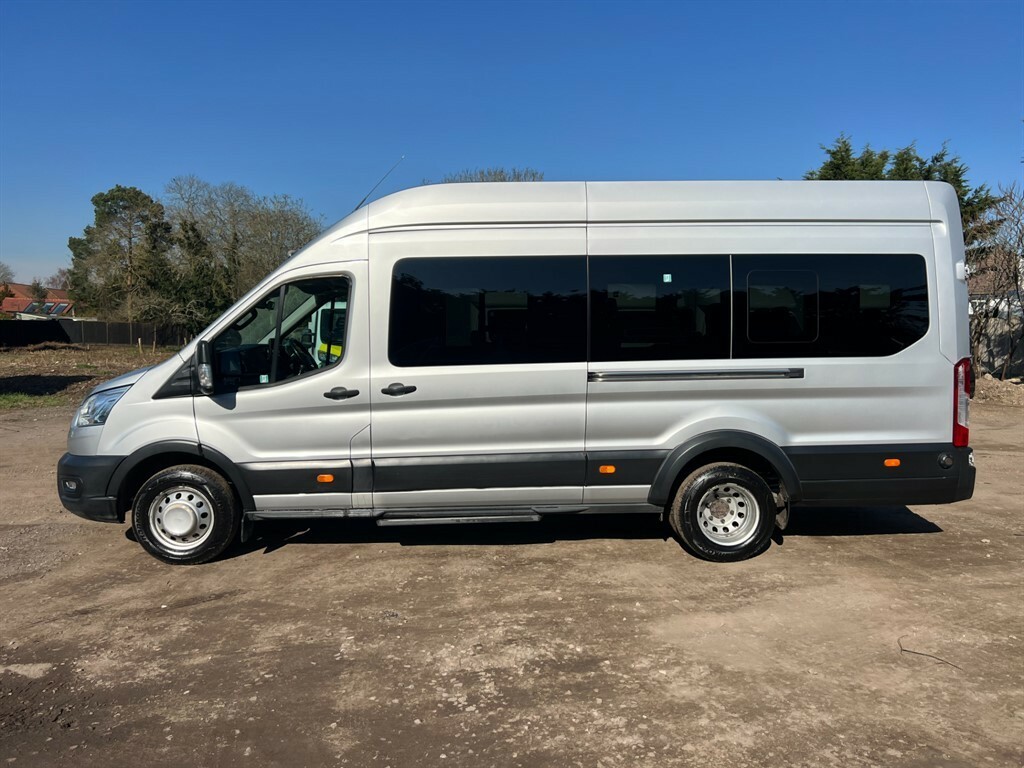 Ford Transit Custom 460 Trend Ecoblue 17Str Bus Minibus YR69FXL Silver #2