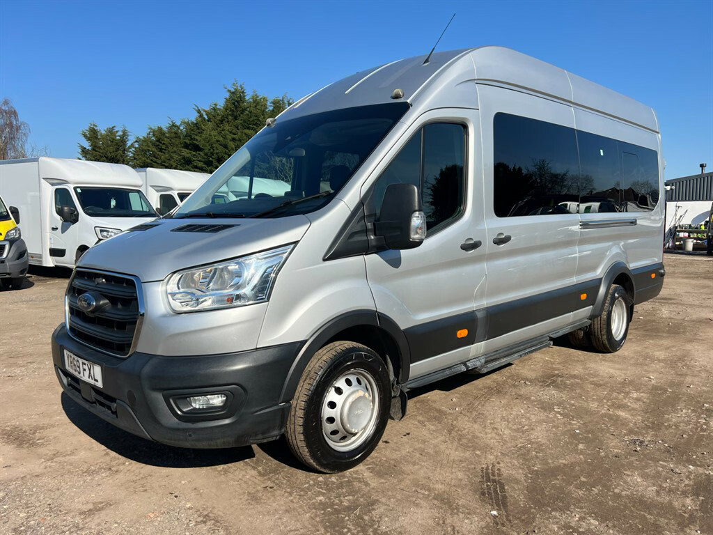 Ford Transit Custom 460 Trend Ecoblue 17Str Bus Minibus YR69FXL Silver #4