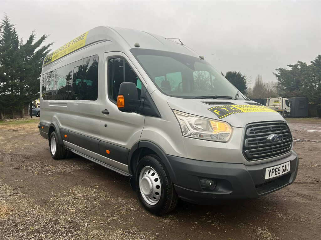 Ford Transit Custom 460 Trend H R Bus 18 Str Minibus YP65GAU Silver #4