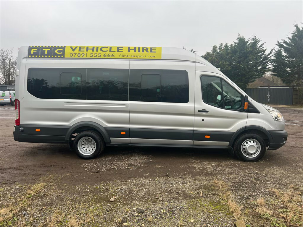 Ford Transit Custom 460 Trend H R Bus 18 Str Minibus YP65GAU Silver #2