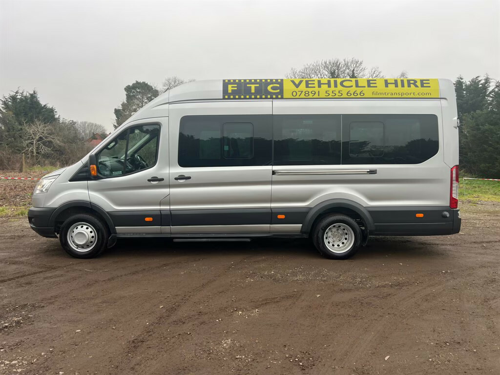 Ford Transit Custom 460 Trend H R Bus 18 Str Minibus YP65GAU Silver