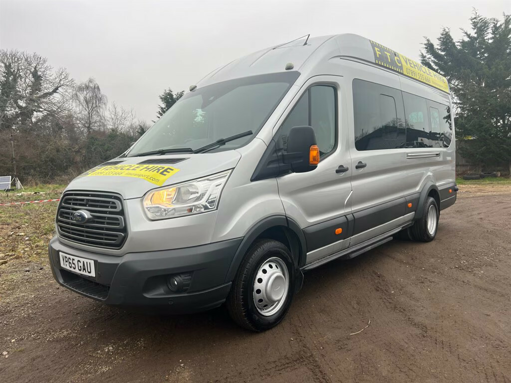 Ford Transit Custom 460 Trend H R Bus 18 Str Minibus YP65GAU Silver #6