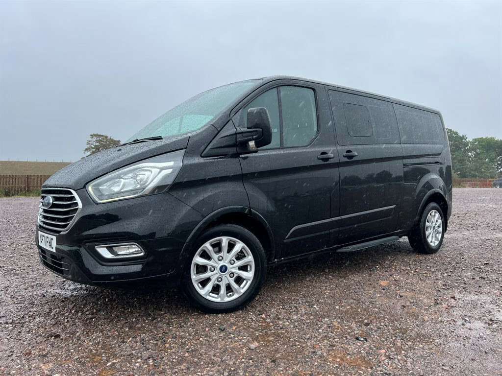 Ford Tourneo Custom 320 Titanium Ecoblue 9 Seater Minibus Ele M YP71FHC Black #3