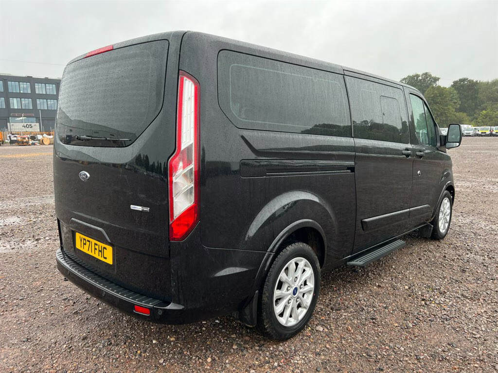 Ford Tourneo Custom 320 Titanium Ecoblue 9 Seater Minibus Ele M YP71FHC Black #6