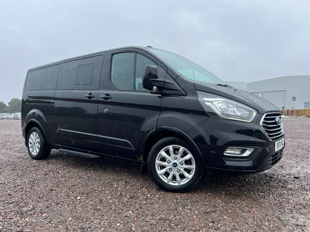 Ford Tourneo Custom 320 Titanium Ecoblue 9 Seater Minibus Ele M YP71FHC Black #4