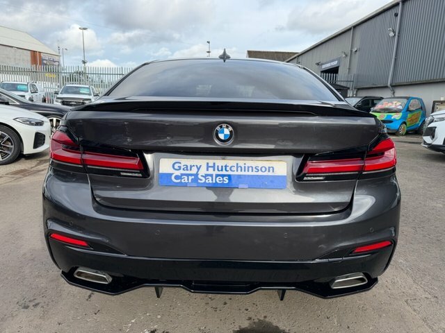 BMW 5 Series 2.0 520D Mht M Sport Saloon Hybrid LL20FJO Grey #4
