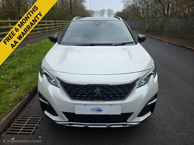 Peugeot 3008 Bluehdi Gt Line Suv SJ68XVU White #3