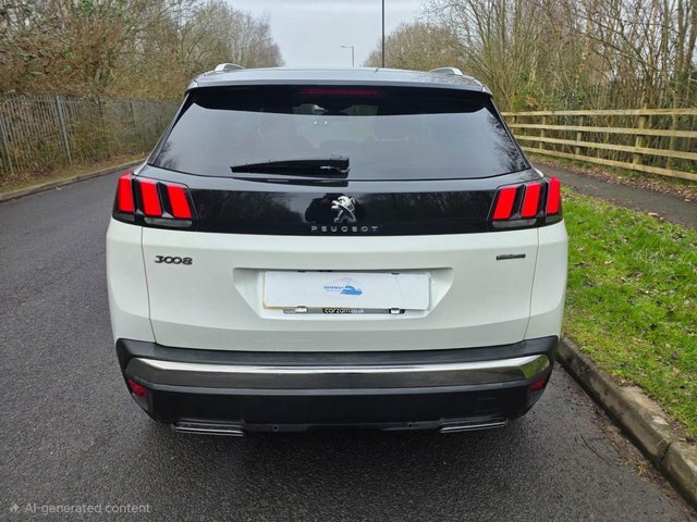 Peugeot 3008 Bluehdi Gt Line Suv SJ68XVU White #6