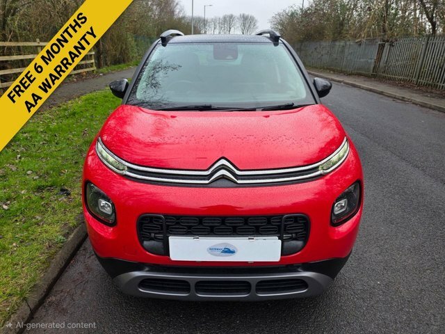 Citroen C3 Aircross Puretech Flair Suv WJ18DGY Red #3
