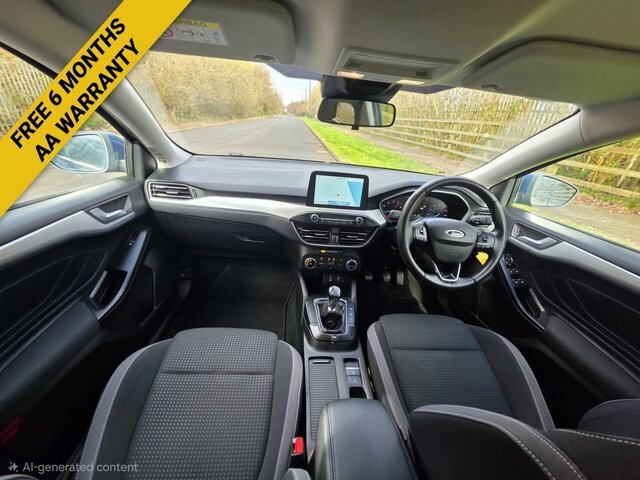 Ford Focus Ecoboost Zetec Hatchback AY68JTV Blue #2