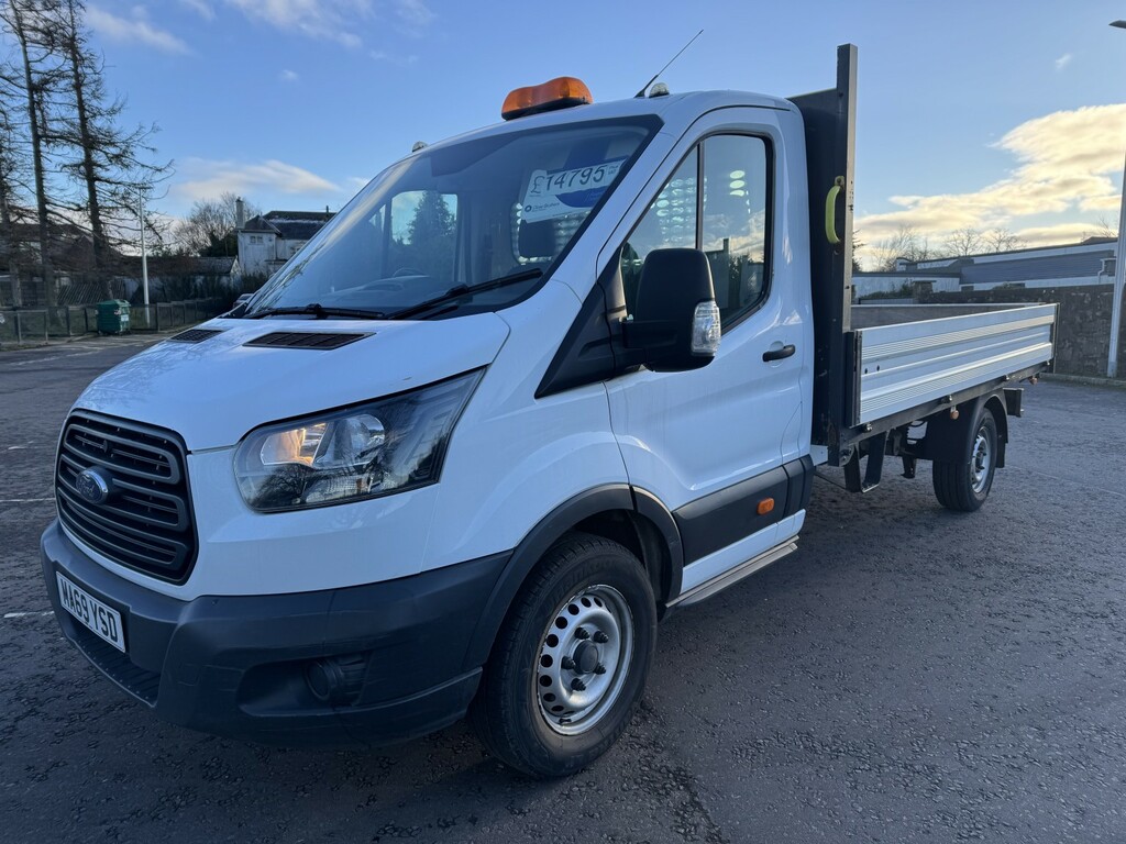 Ford Transit Custom Dropside Tipper 2.0 350 Ecoblue Premium 201969 MA69YSD White #4