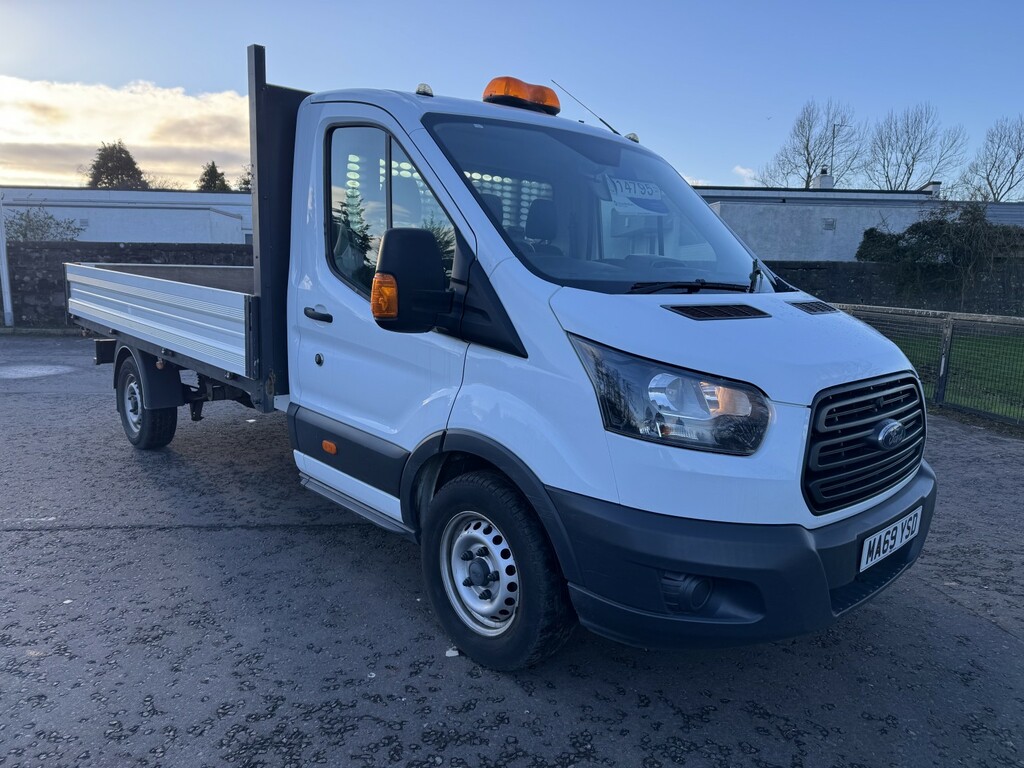 Ford Transit Custom Dropside Tipper 2.0 350 Ecoblue Premium 201969 White
