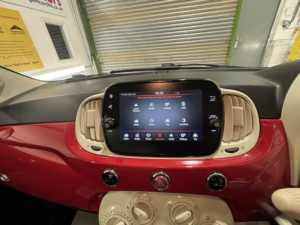 Fiat 500 Hatchback 1.2 1.2 69Hp Lounge 201919 PJ19HFD Red #6