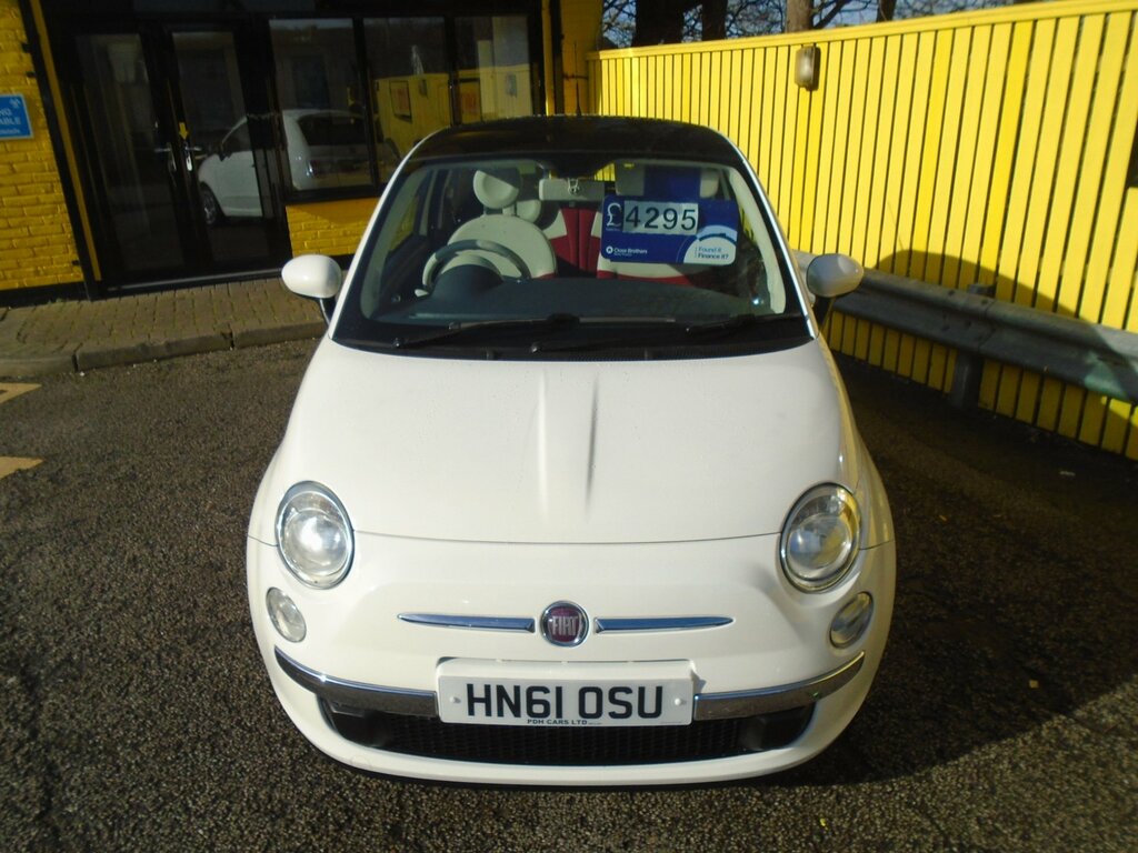 Fiat 500 1.2 Lounge Hatchback Euro 5 Ss White #2