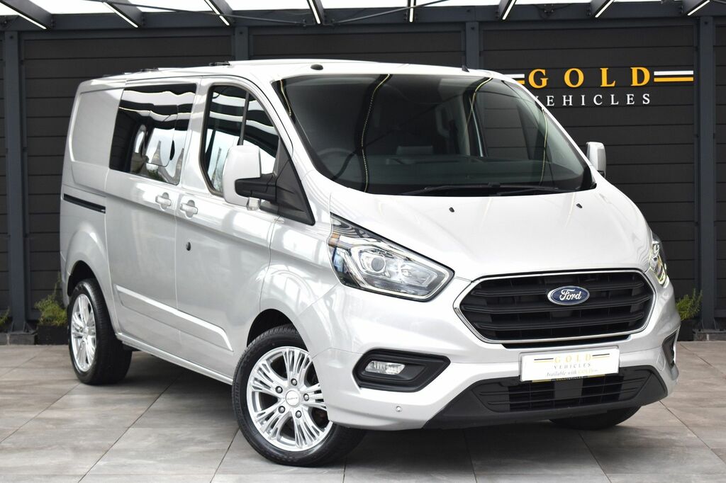 Ford Transit Custom 2.0 300 Ecoblue Limited Crew Van Double Cab Di Silver