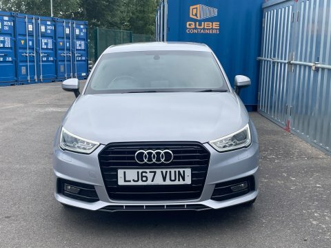 Audi A1 Sportback Tdi Black LJ67VUN Silver #2